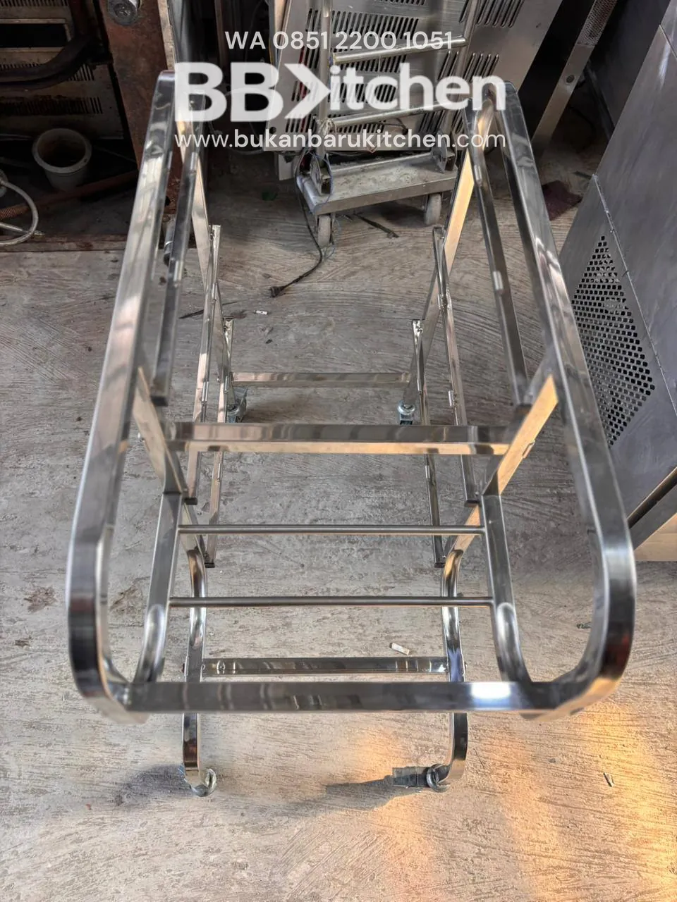 Trolley Piring Kotor Stainless Steel 2 Unit - Image 5