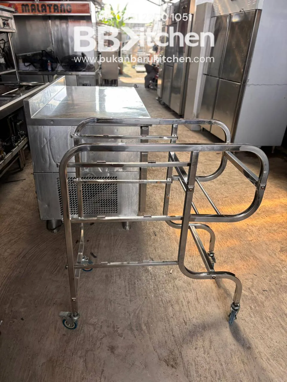 Trolley Piring Kotor Stainless Steel 2 Unit