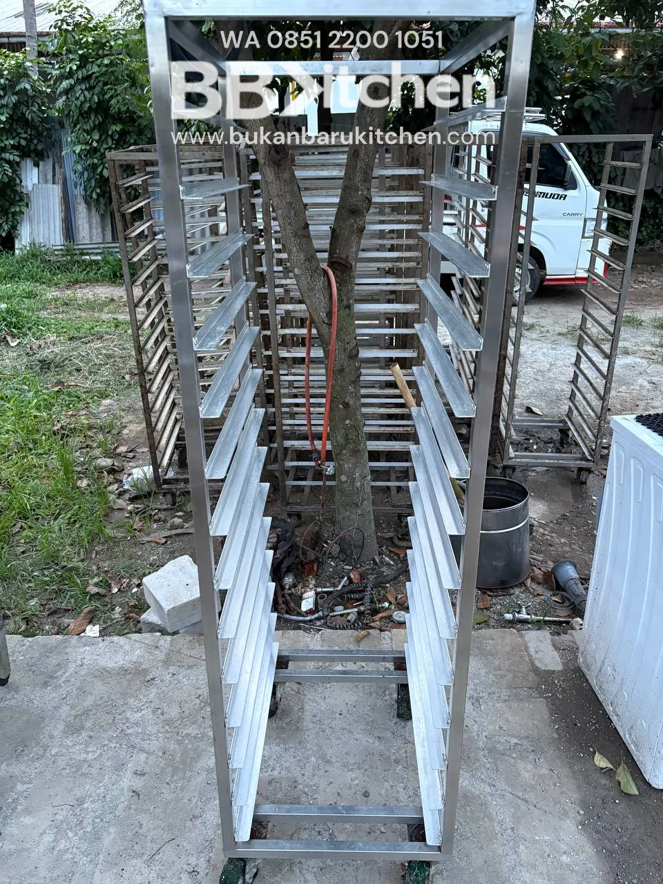 Troly 14 Tray Ukuran 50x65x165 untuk Resto dan Katering