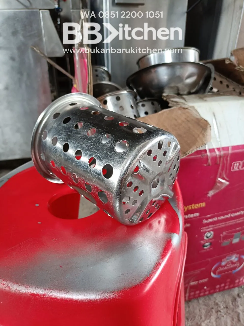 Wadah Sendok/Garpu Diameter 10cm Tinggi 13.5cm BBKitchen - Image 4