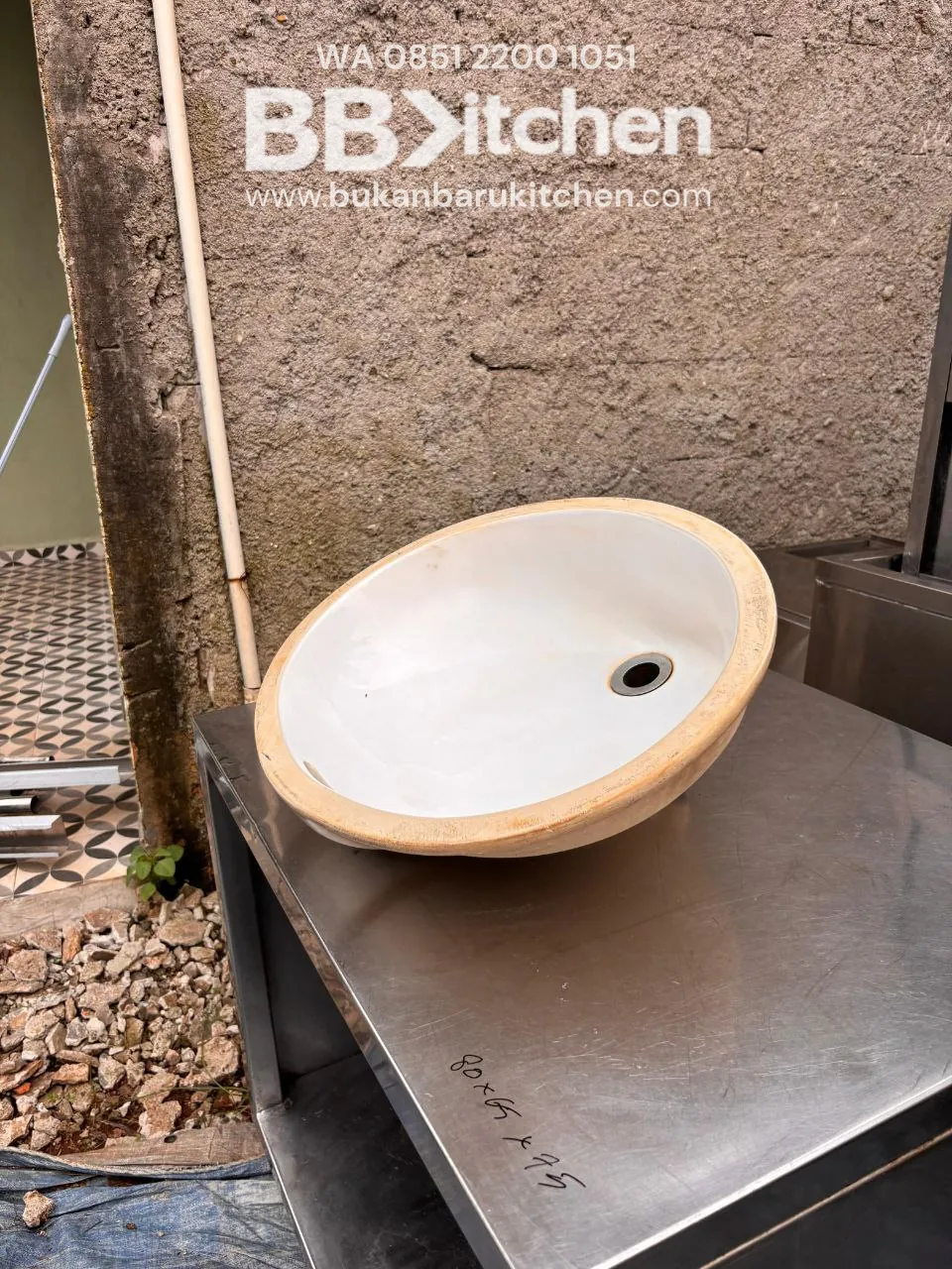 Wastafel Stainless Steel Toto 2 Unit - Image 2