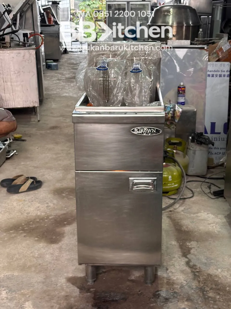Deep Fryer Gas Crown Kapasitas 25 Liter
