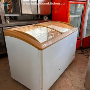 Freezer Sliding Kaca Hiron Kapasitas 333 Liter