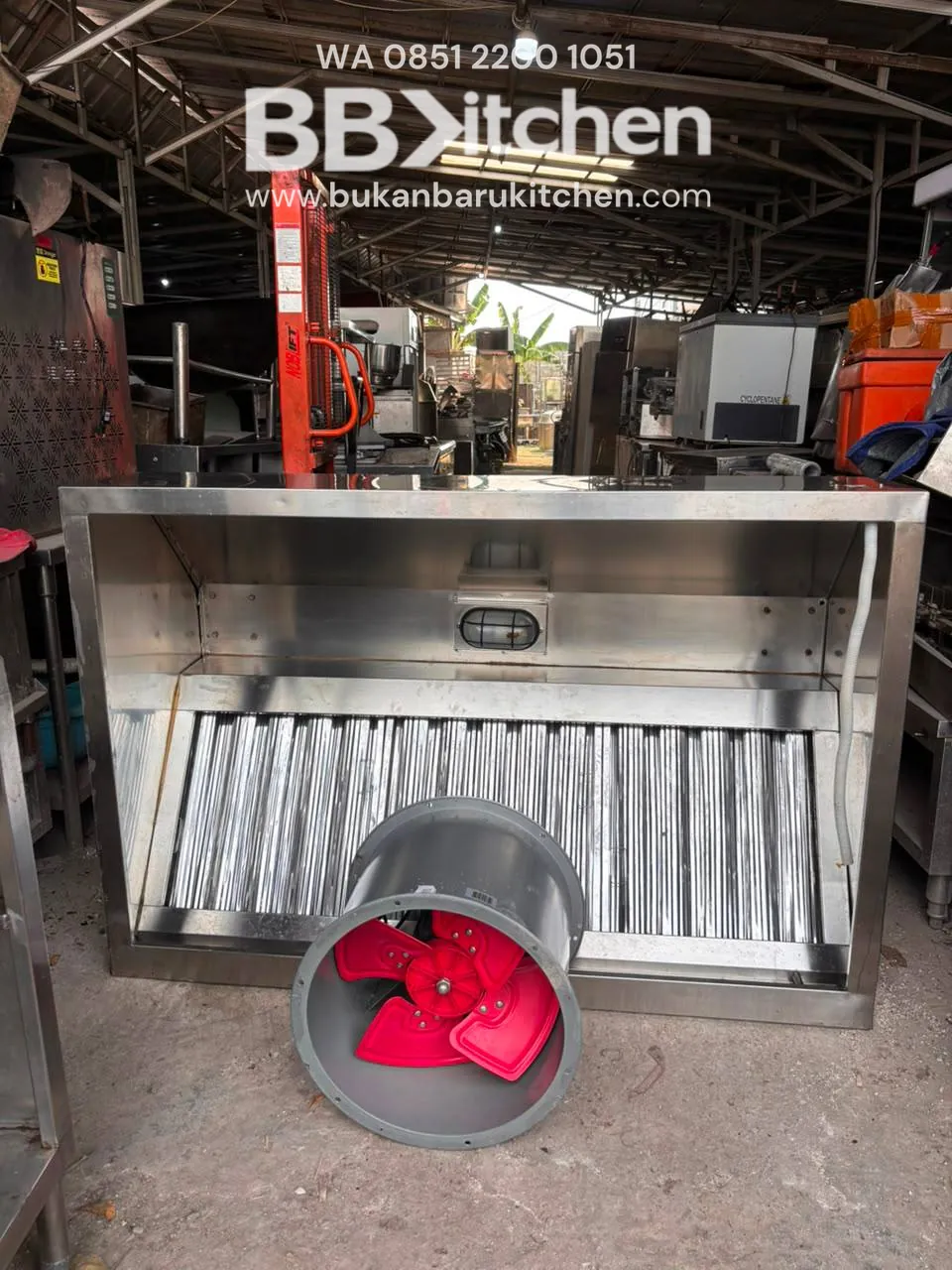 Hood Blower 16 Inch Listrik 1 Phase 150x100x50 - Image 3