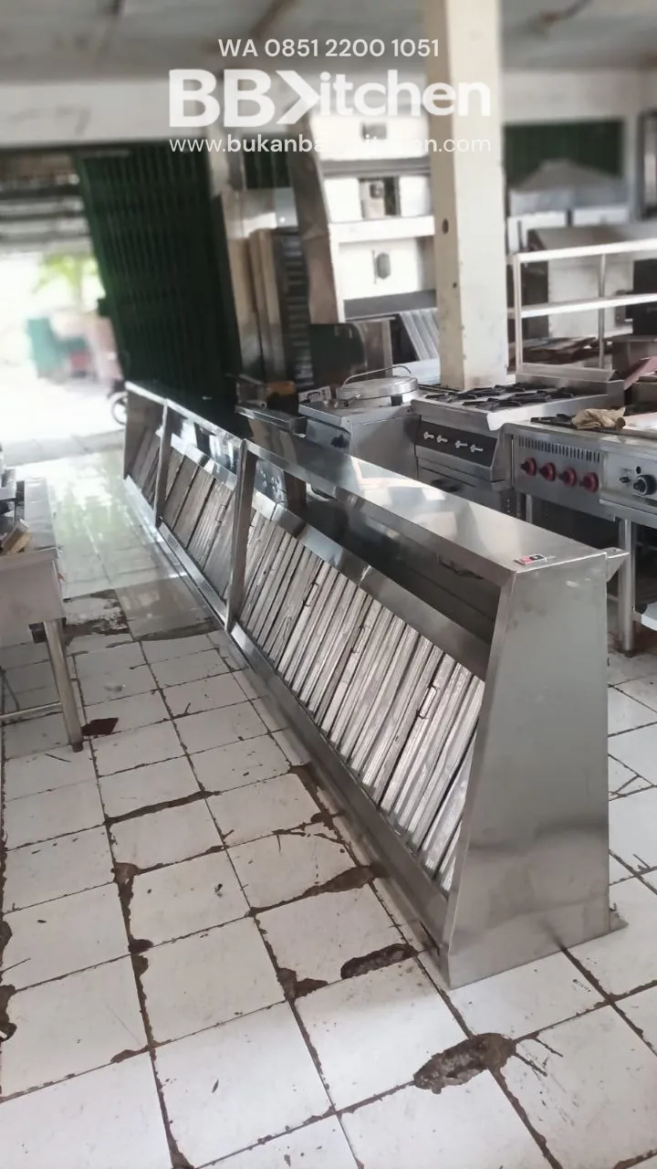 Hood Sambung dengan Filter dan Tempat Lampu Ukuran 660x90x40