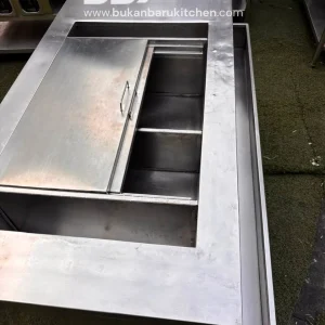 Ice Bin Station Ukuran 160x90x85 cm dengan Ice Bin 75x60x30 cm