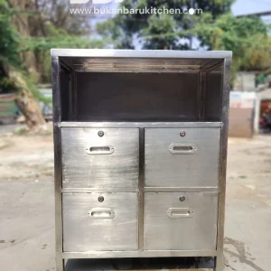 Kabinet Laci Stainless Steel P75 L37 T100 untuk Dapur Komersial