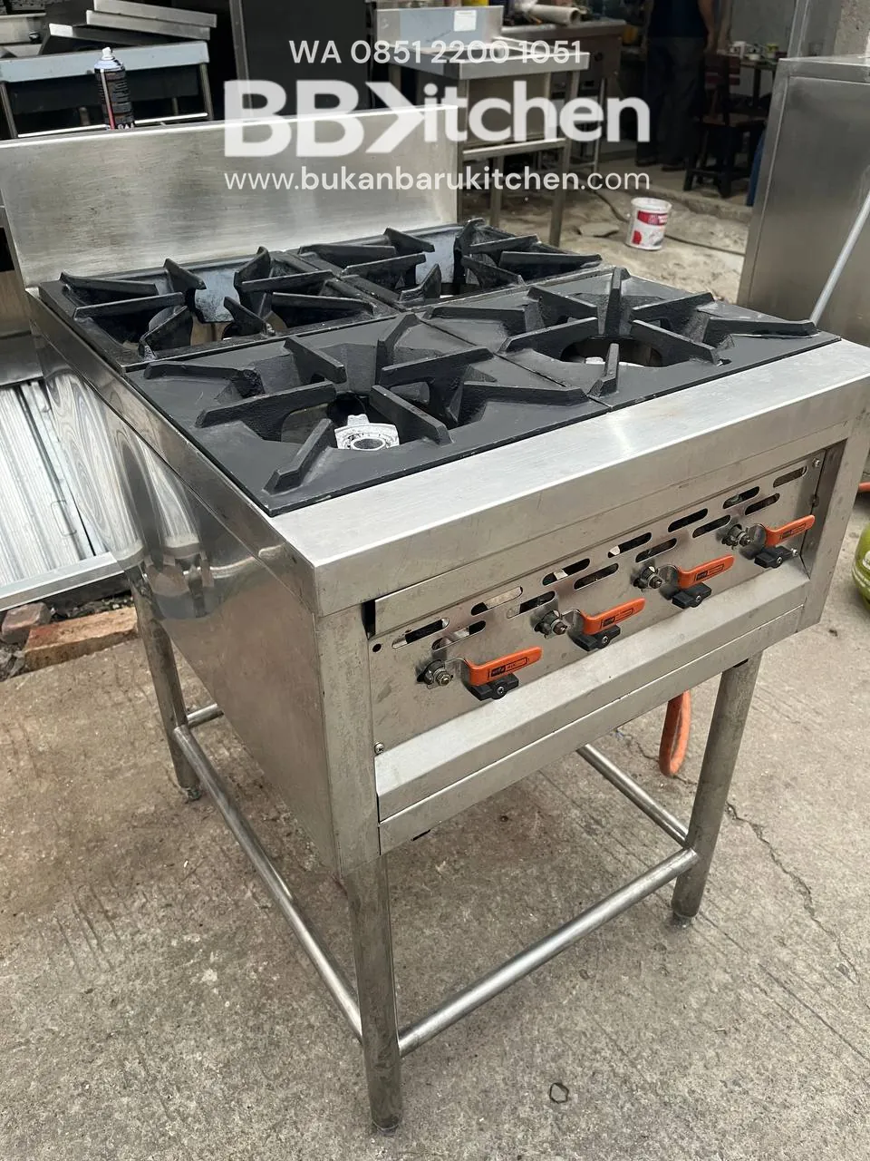 Kompor 4 Tungku High Pressure Ukuran 60x75x85 - Image 2