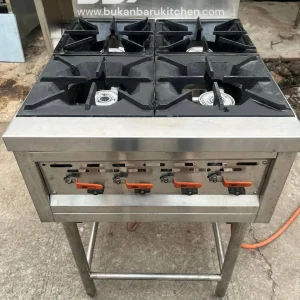 Kompor 4 Tungku High Pressure Ukuran 60x75x85