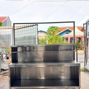 Meja Kabinet Tanpa Pintu 200x50x85+125 BBKitchen