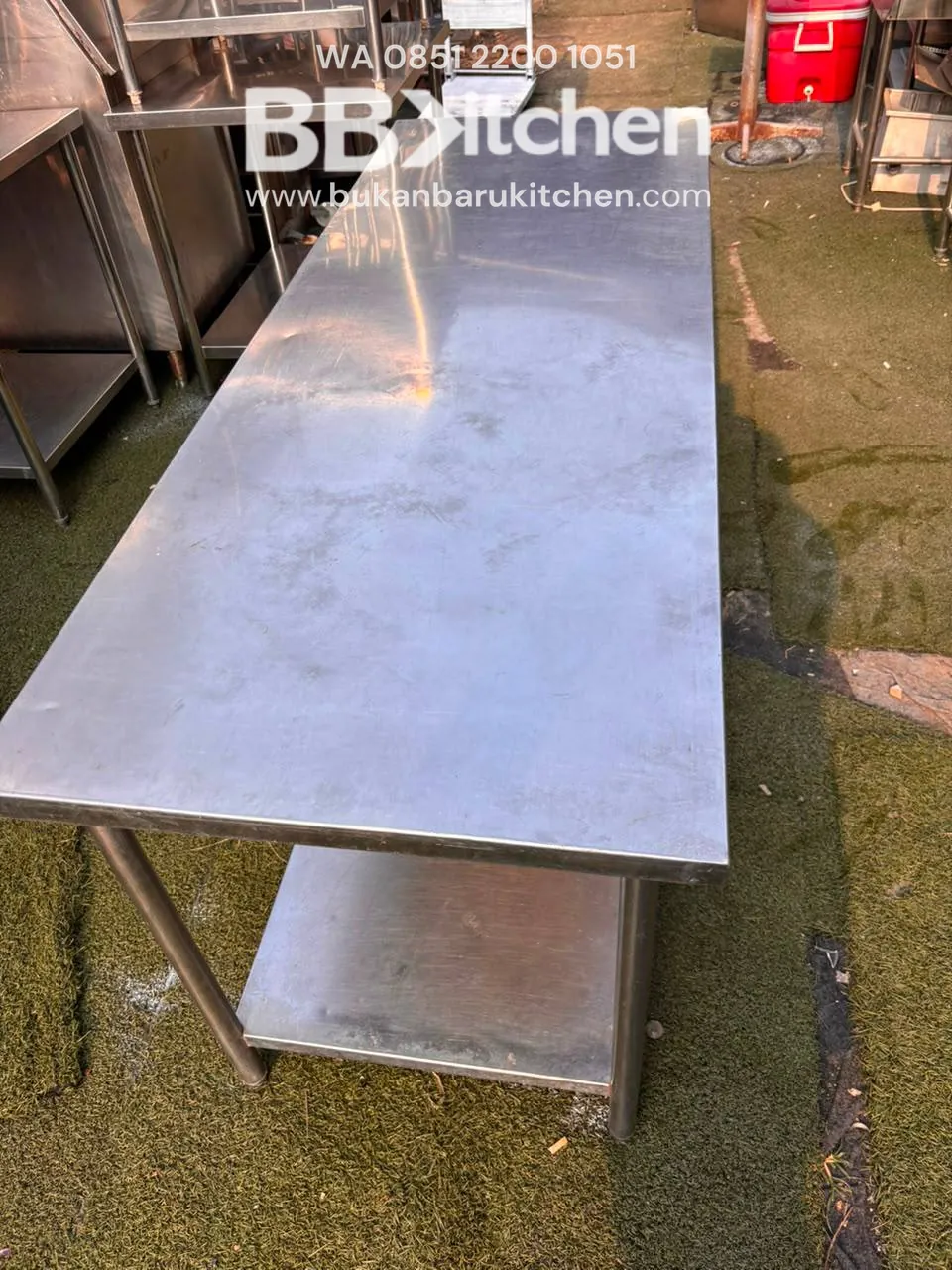 Meja Prepare 2 Susun 190x70x85 untuk Resto dan Cafe - Image 6