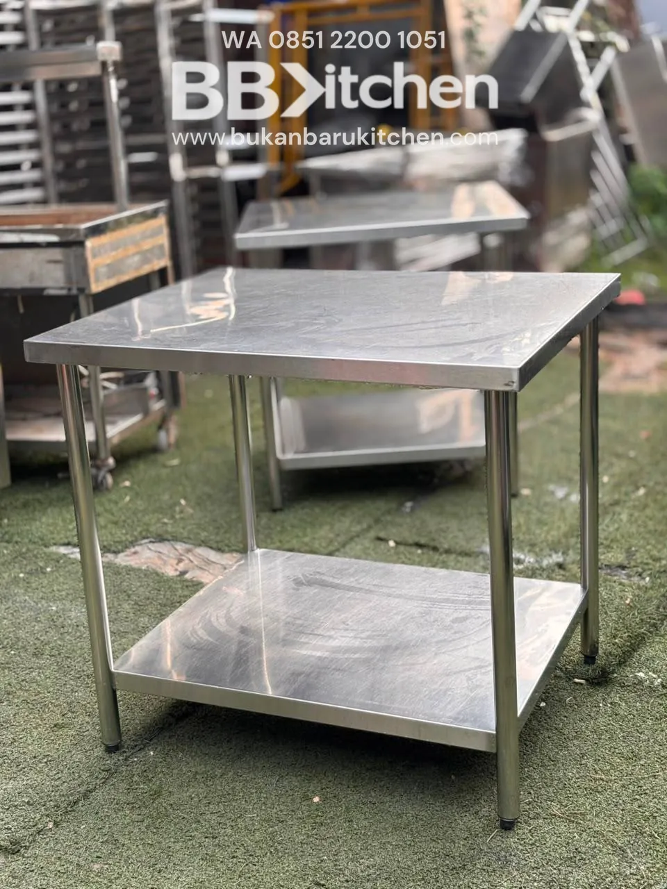 Meja Prepare 2 Susun Ukuran 90x75x85
