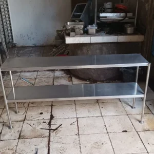Meja Stainless 2 Susun Ukuran 145x30x70 BBKitchen