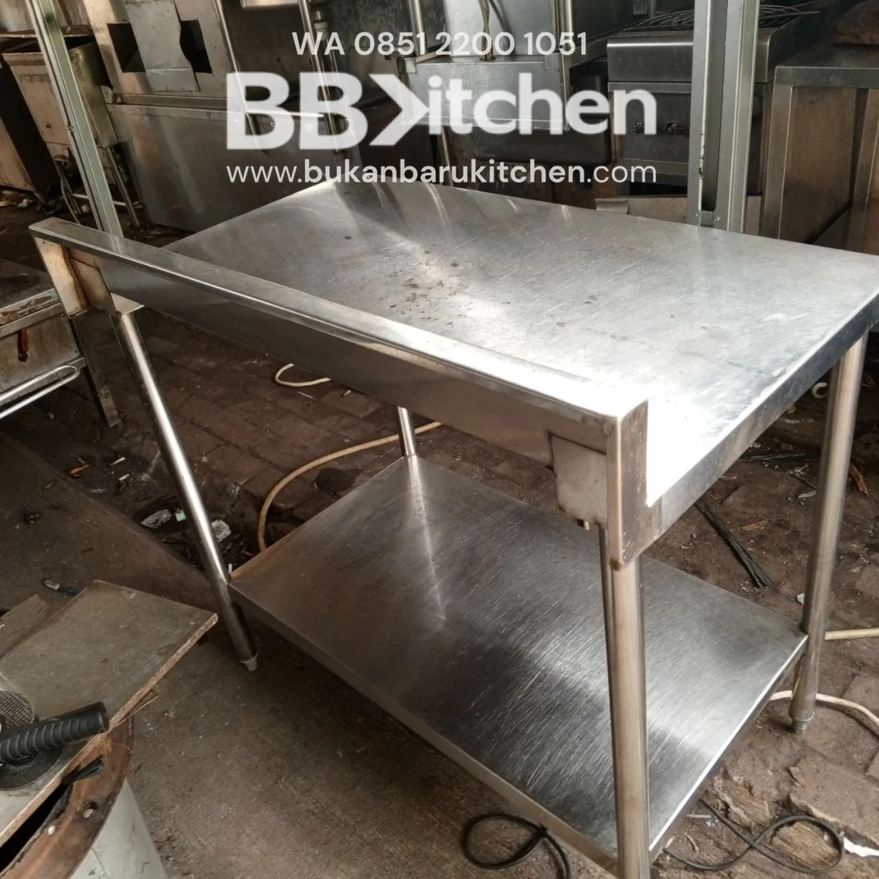 Meja Stainless Steel 2 Susun Becksples Ukuran 100x60x83 - Image 6
