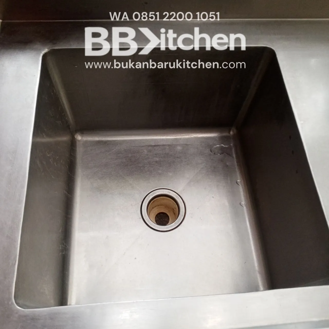 Single Sink Stainless 1 Lobang Sayap Ukuran 120x65x85 - Image 3