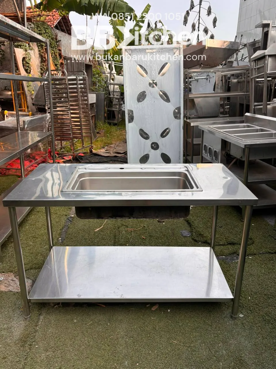 Sink 1 Lubang Sayap Kanan dan Kiri 2 Susun 138x70x85 - Image 5