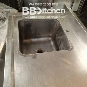Sink Jumbo Stainless 1 Lobang Ukuran 120x60x85