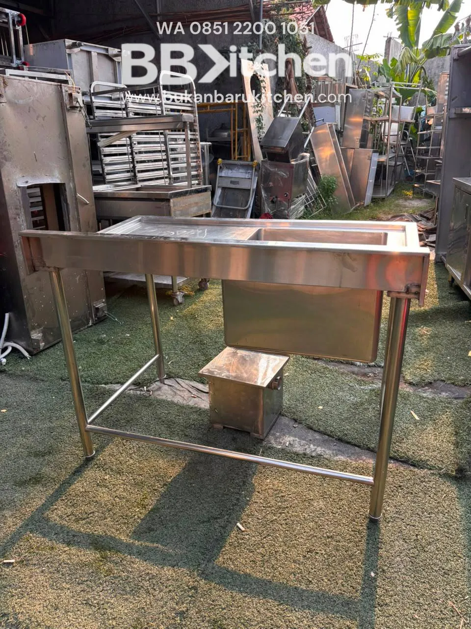 Sink Sayap Kiri dengan Grease Trap 120x75x85 - Image 2