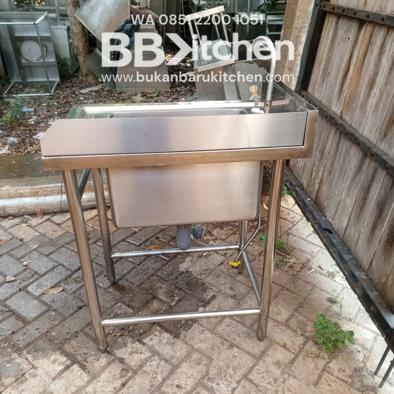Sink Stainless Steel 1 Lobang Ukuran 50x75x85 - Image 2