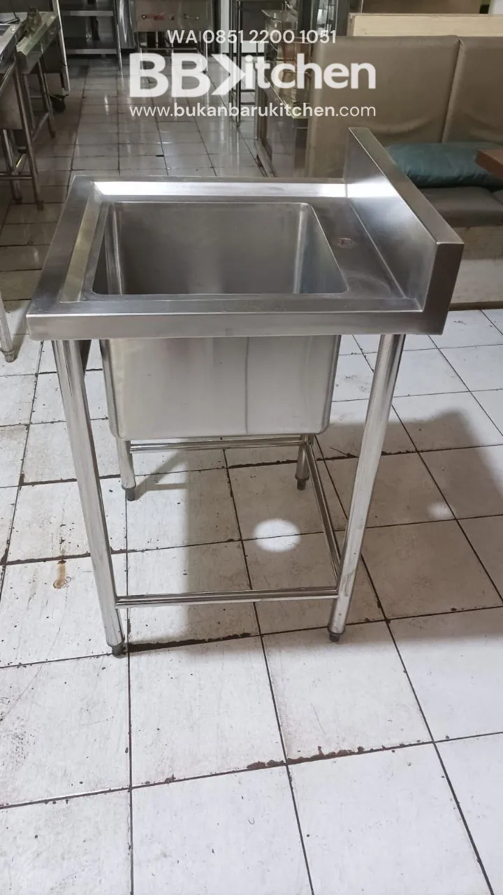 Sink Stainless Steel 1 Lubang Ukuran 60x60x85 - Image 2