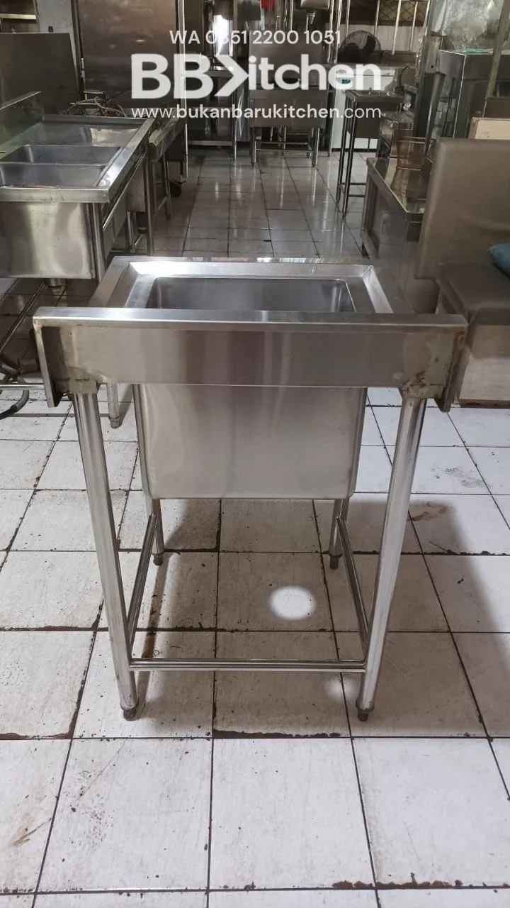 Sink Stainless Steel 1 Lubang Ukuran 60x60x85 - Image 4